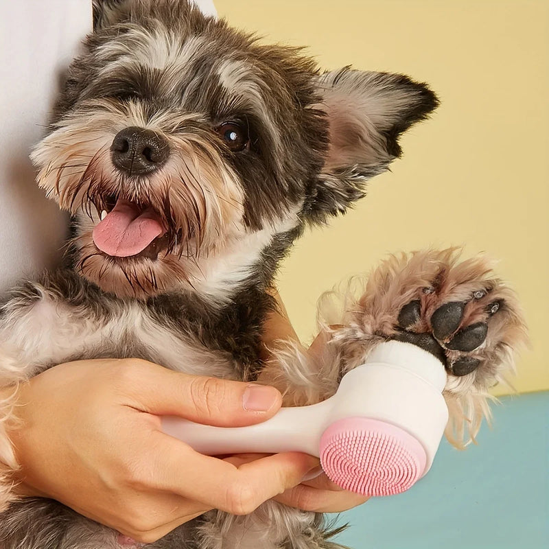 Ultimate Silicone Pet Grooming Brush – Clean Paws, Happy Pets!