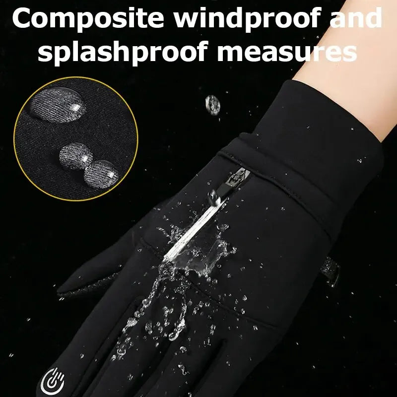 Waterproof Winter Gloves with Touchscreen and Anti-Slip Features