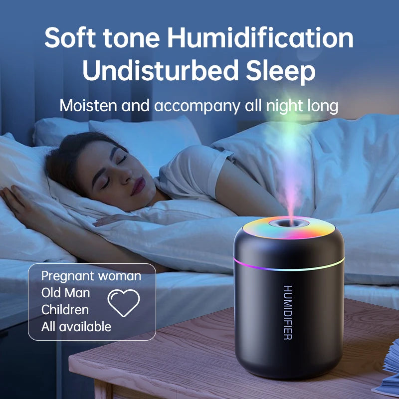 Humidificateur LED compact – Créez instantanément une atmosphère relaxante !