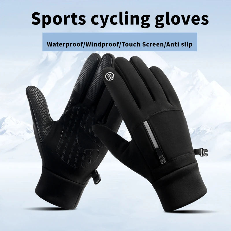 Waterproof Winter Gloves with Touchscreen and Anti-Slip Features