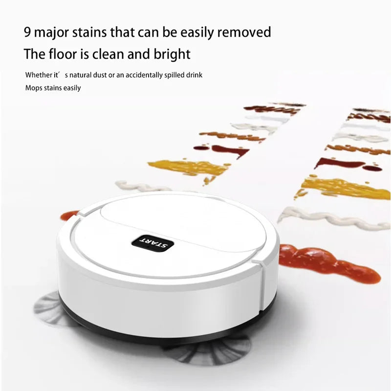 Smart Mini Robot Vacuum Cleaner – 3-in-1 Cleaning Power!