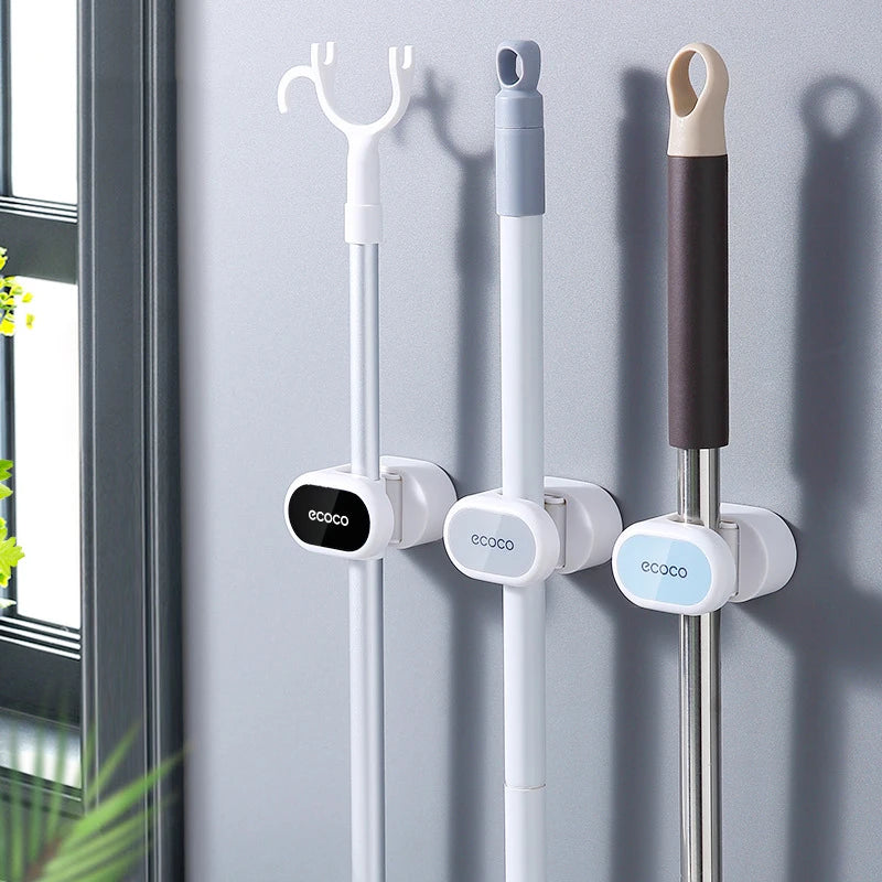 Wall-Mounted Mop and Broom Holder – Organize Your Space in Style!