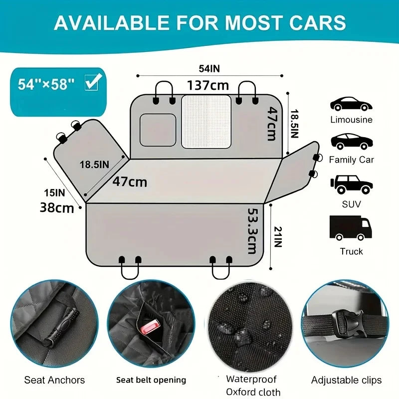 CarPet Defender™ – Housse de siège auto imperméable pour animaux de compagnie !